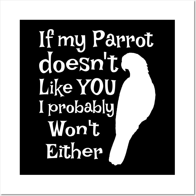 Parrot Doesn't Like You Wall Art by Einstein Parrot